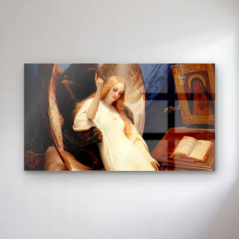 Horace Vernet – Angel of the Death cam tablo — Horace Vernet – Angel of the Death — yağlı boya melek