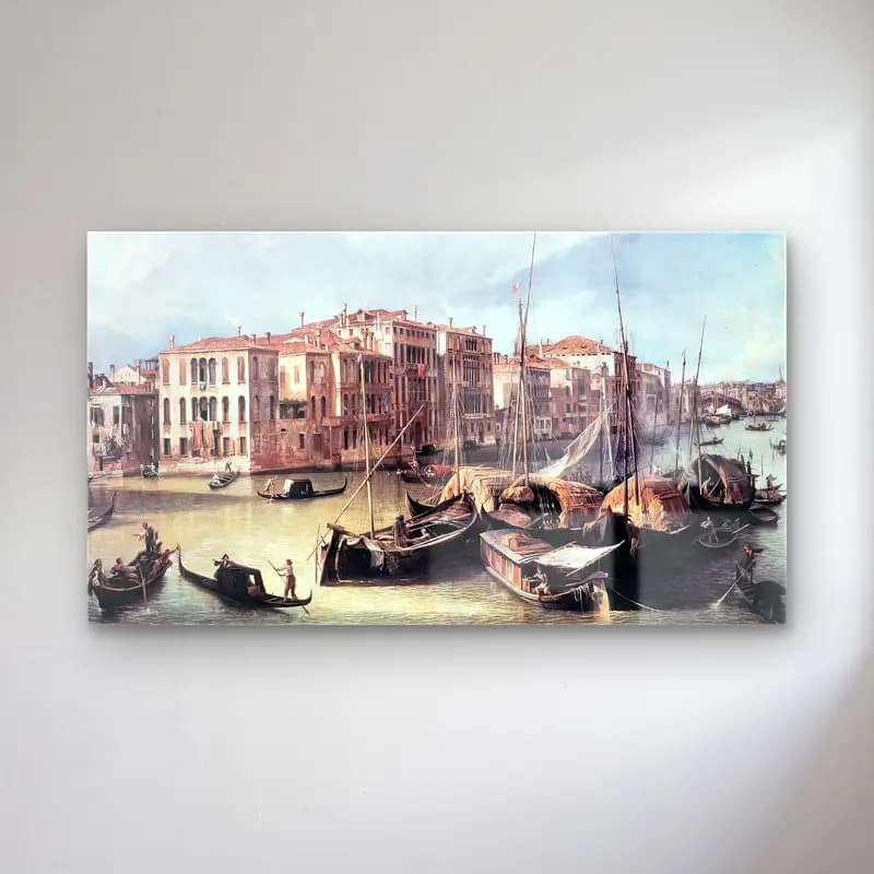 Yağlı Boya Liman ve Tekneler No. 28 cam tablo — Yağlı Boya Liman ve Tekneler No. 28 — yağlı boya liman ve tekneler