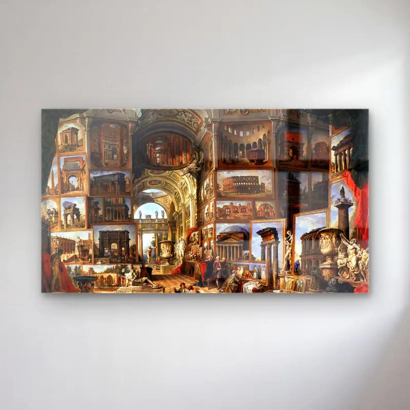 Giovanni Paolo Pannini – Roma Antica cam tablo — Giovanni Paolo Pannini – Roma Antica — yağlı boya roma