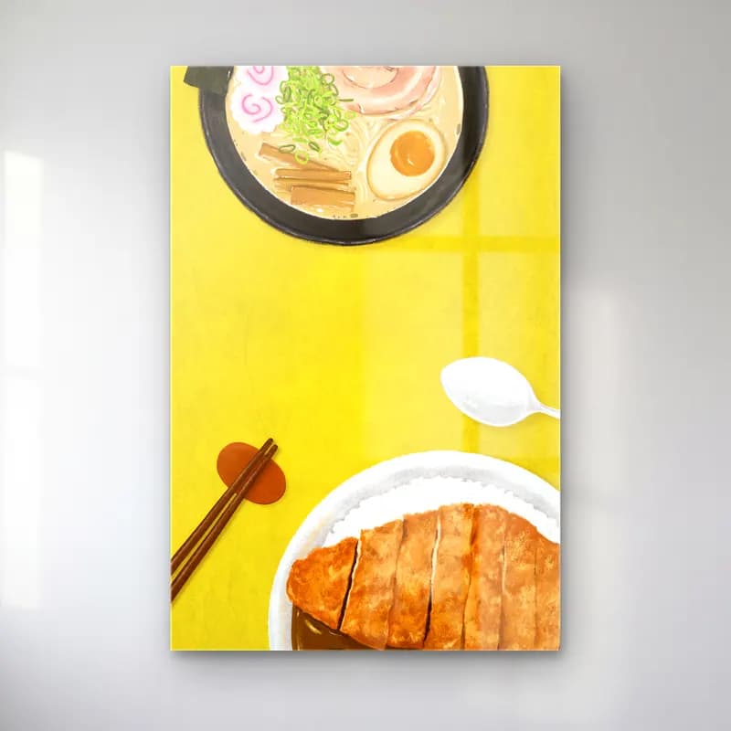 Pastel Makarna – Sarı Tonlar cam tablo — Pastel Makarna – Sarı Tonlar — pastel makarna