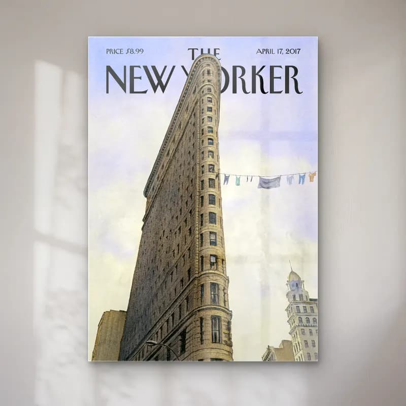 Suluboya New York Silüeti No. 4 cam tablo — Suluboya New York Silüeti No. 4 — suluboya new york silüeti