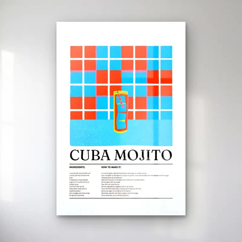 Vintage Poster Dama Deseni cam tablo — Vintage Poster Dama Deseni — vintage poster dama deseni