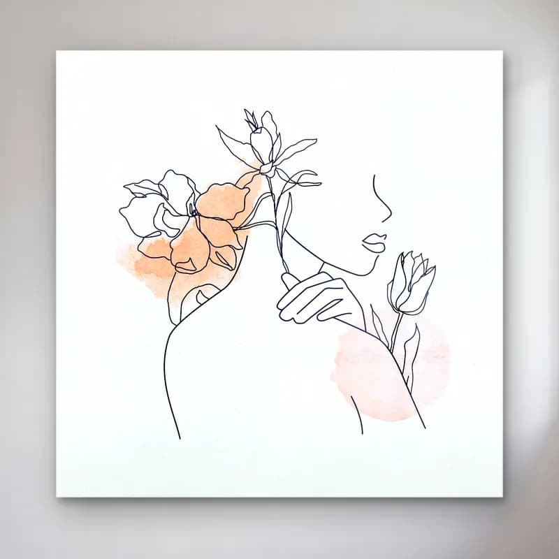 Çizgi Sanatı Çizgi Yüz No. 60 cam tablo — Çizgi Sanatı Çizgi Yüz No. 60 — çizgi sanatı çizgi yüz