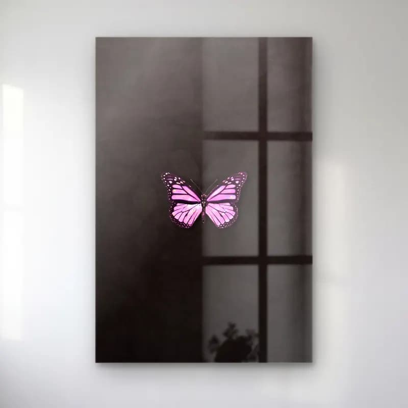 Pastel Kelebek No. 10 cam tablo — Pastel Kelebek No. 10 — pastel kelebek