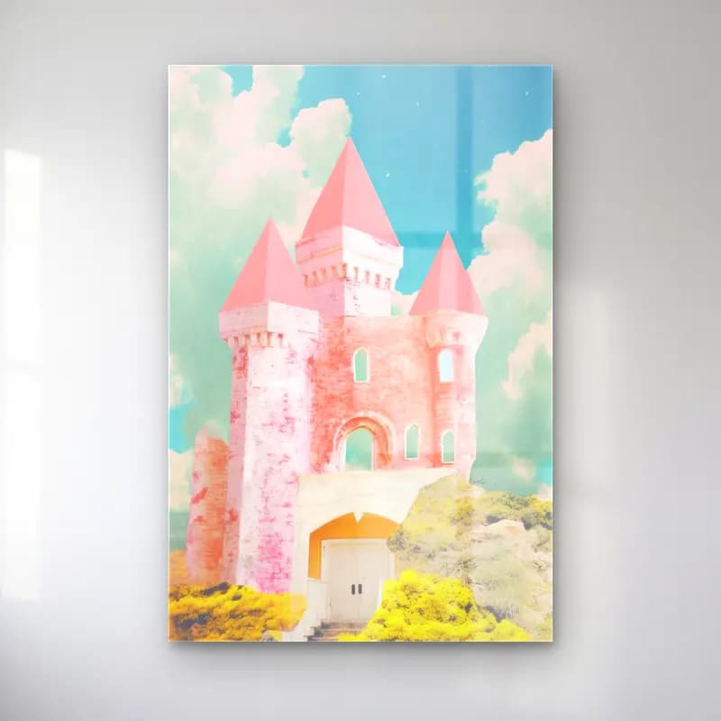 Pastel Şato – Pembe Tonlar cam tablo — Pastel Şato – Pembe Tonlar — pastel şato
