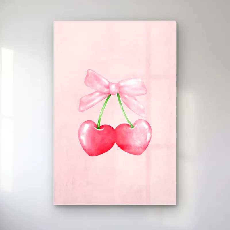 Pastel Kirazlar No. 8 cam tablo — Pastel Kirazlar No. 8 — pastel kirazlar