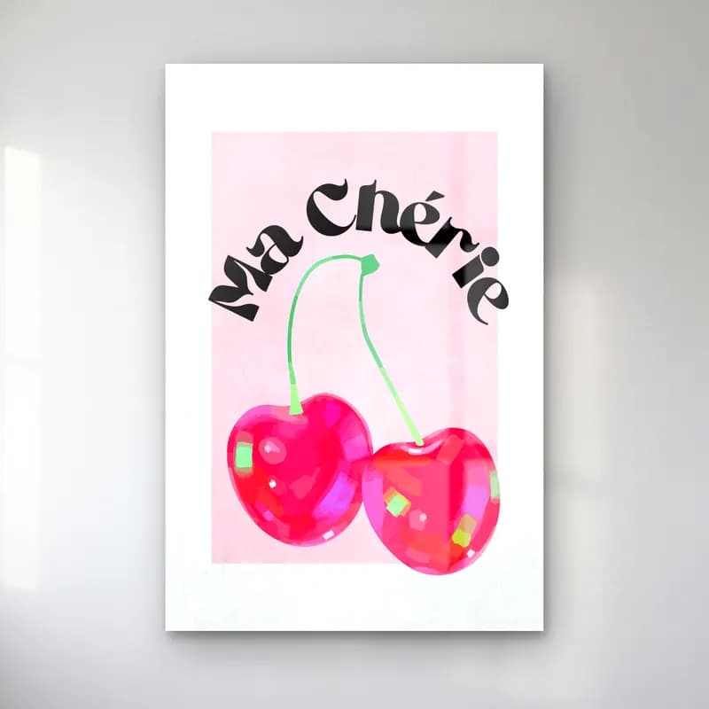 Pastel Kirazlar No. 9 cam tablo — Pastel Kirazlar No. 9 — pastel kirazlar