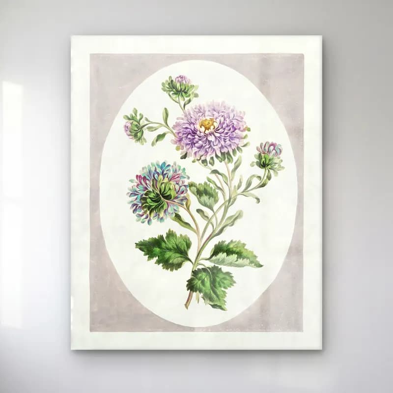 Botanik İllüstrasyon Çiçek Deseni No. 89 cam tablo — Botanik İllüstrasyon Çiçek Deseni No. 89 — botanik i̇llüstrasyon çiçek deseni
