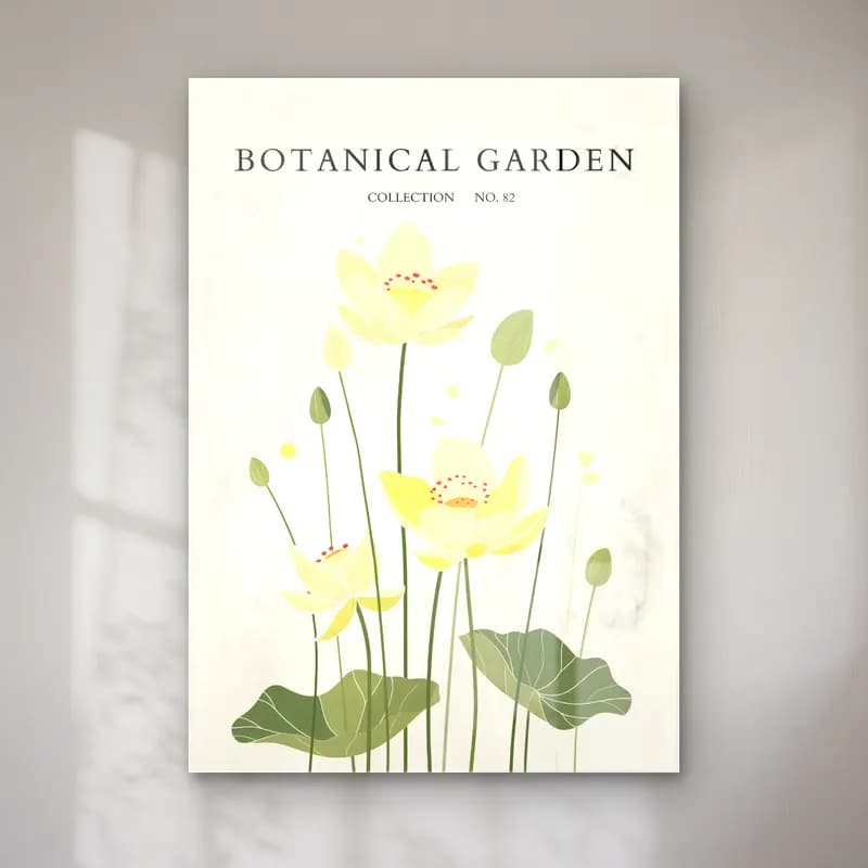 Botanik İllüstrasyon Lotus Çiçekleri No. 13 cam tablo — Botanik İllüstrasyon Lotus Çiçekleri No. 13 — botanik i̇llüstrasyon lotus çiçekleri