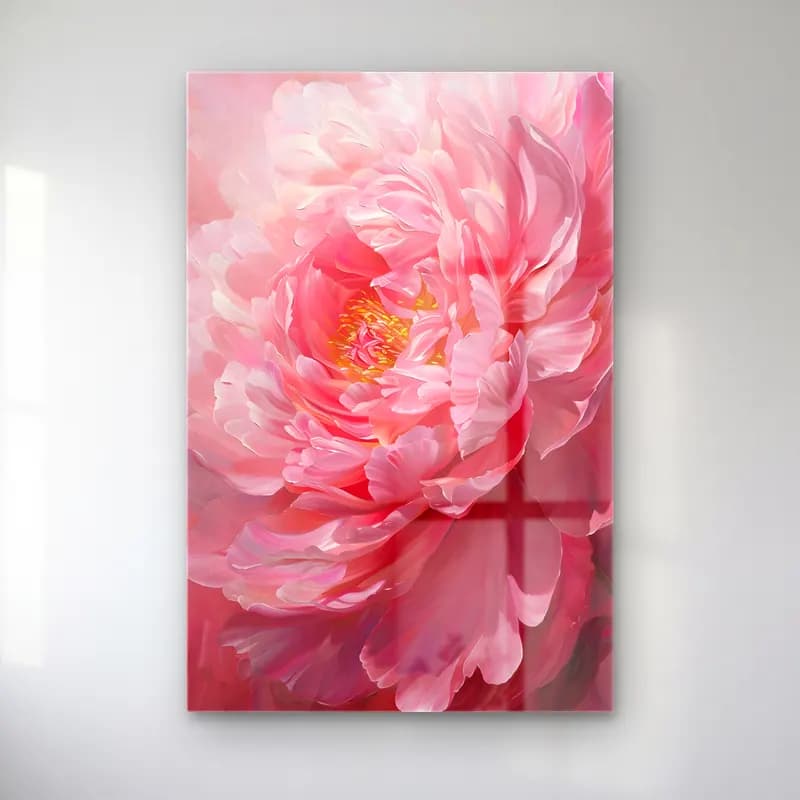 Botanik İllüstrasyon Pembe Şakayıklar No. 11 cam tablo — Botanik İllüstrasyon Pembe Şakayıklar No. 11 — botanik i̇llüstrasyon pembe şakayıklar