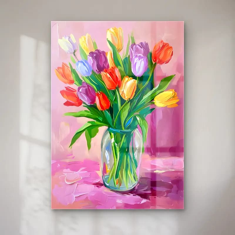 Empresyonist Laleler No. 13 cam tablo — Empresyonist Laleler No. 13 — empresyonist laleler