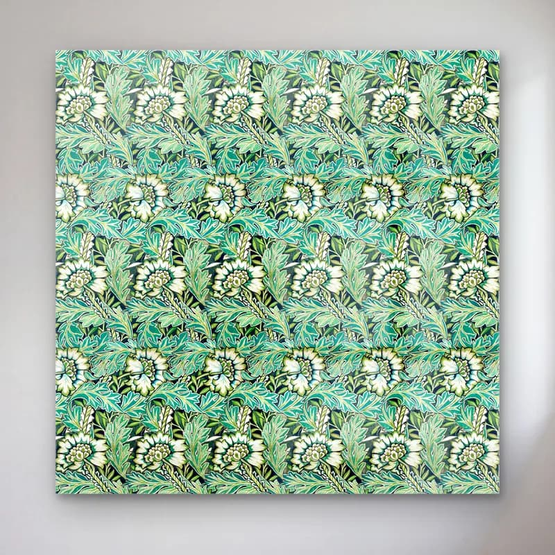 Pastel Çiçek Deseni No. 223 cam tablo — Pastel Çiçek Deseni No. 223 — pastel çiçek deseni