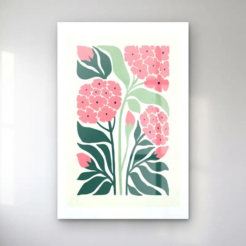 Pastel Çiçek Deseni – Pembe Tonlar cam tablo — Pastel Çiçek Deseni – Pembe Tonlar — pastel çiçek deseni