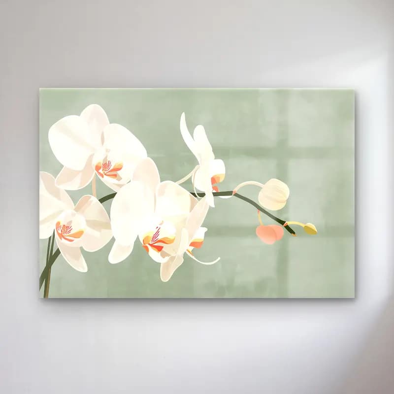 Pastel Orkideler No. 5 cam tablo — Pastel Orkideler No. 5 — pastel orkideler
