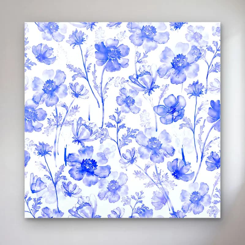 Botanik İllüstrasyon Çiçek Deseni No. 53 cam tablo — Botanik İllüstrasyon Çiçek Deseni No. 53 — botanik i̇llüstrasyon çiçek deseni