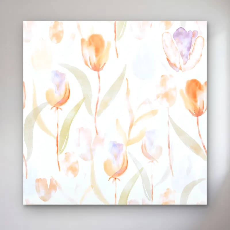 Pastel Laleler – Bej Tonlar cam tablo — Pastel Laleler – Bej Tonlar — pastel laleler
