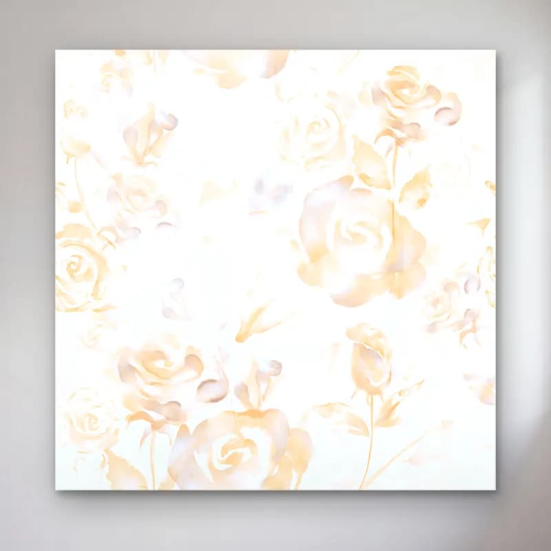 Pastel Çiçek Deseni No. 47 cam tablo — Pastel Çiçek Deseni No. 47 — pastel çiçek deseni