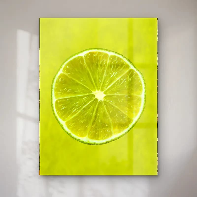 Yağlı Boya Limonlar – Yeşil Tonlar cam tablo — Yağlı Boya Limonlar – Yeşil Tonlar — yağlı boya limonlar