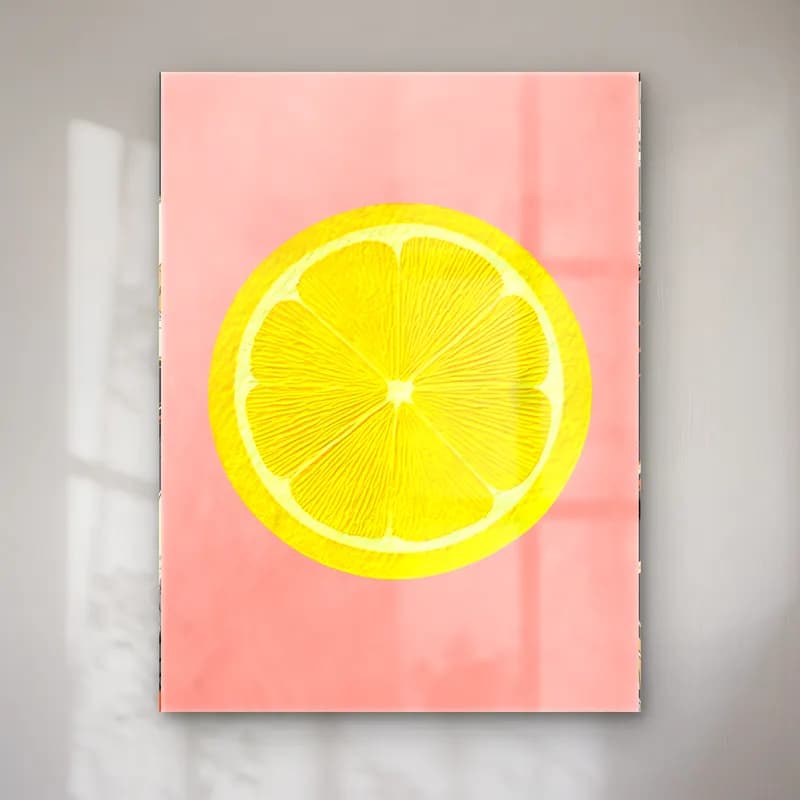 Pastel Limonlar No. 10 cam tablo — Pastel Limonlar No. 10 — pastel limonlar