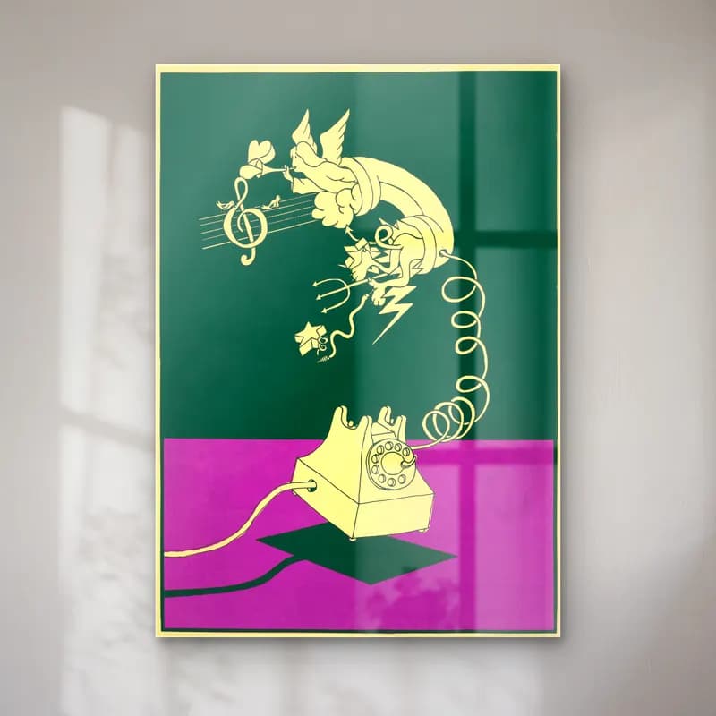 Vintage Poster Piyano No. 6 cam tablo — Vintage Poster Piyano No. 6 — vintage poster piyano