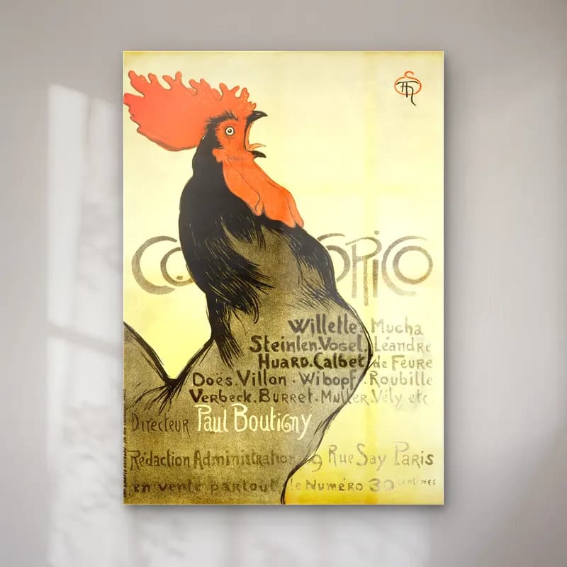 Vintage Poster Horoz cam tablo — Vintage Poster Horoz — vintage poster horoz