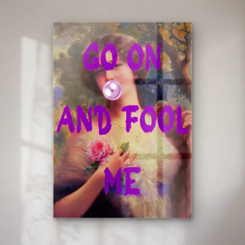 Pastel Söz Posteri No. 6 cam tablo — Pastel Söz Posteri No. 6 — pastel söz posteri