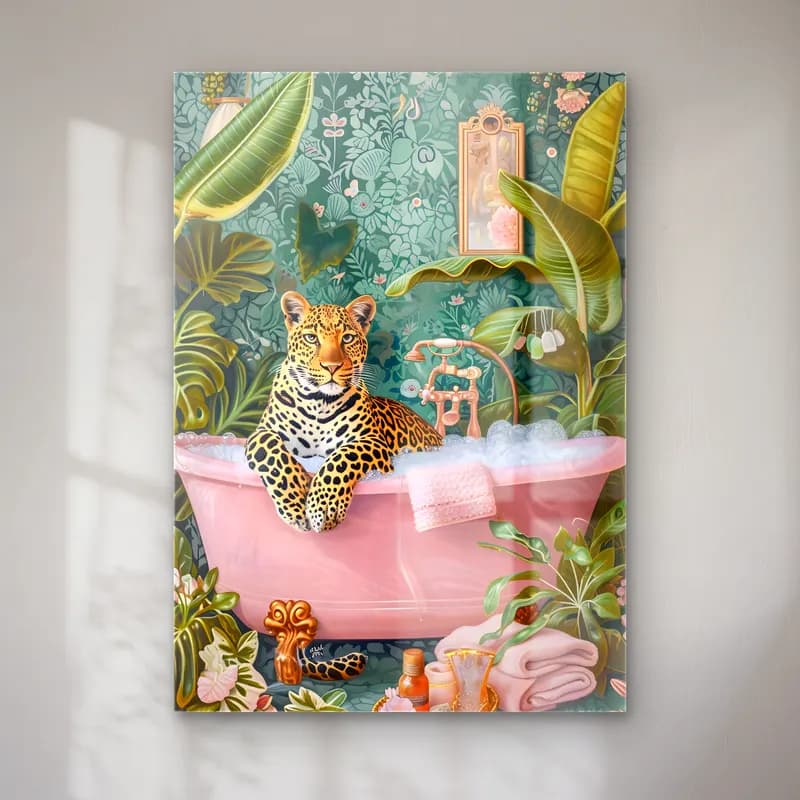 Pastel Leopar No. 11 cam tablo — Pastel Leopar No. 11 — pastel leopar