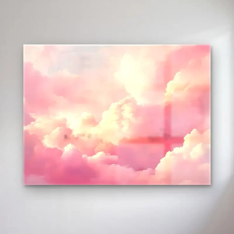 Pastel Gün Batımı Gökyüzü No. 7 cam tablo — Pastel Gün Batımı Gökyüzü No. 7 — pastel gün batımı gökyüzü