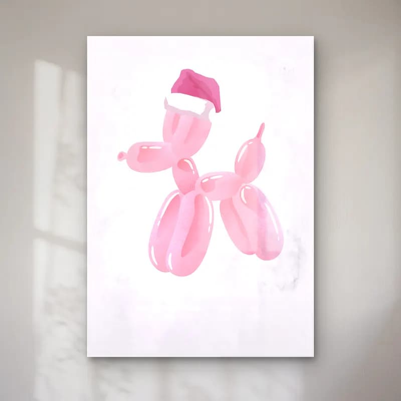 Sevimli İllüstrasyon Noel Baba – Pembe Tonlar cam tablo — Sevimli İllüstrasyon Noel Baba – Pembe Tonlar — sevimli i̇llüstrasyon noel baba