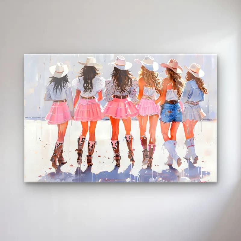 Pastel Dansçılar No. 2 cam tablo — Pastel Dansçılar No. 2 — pastel dansçılar