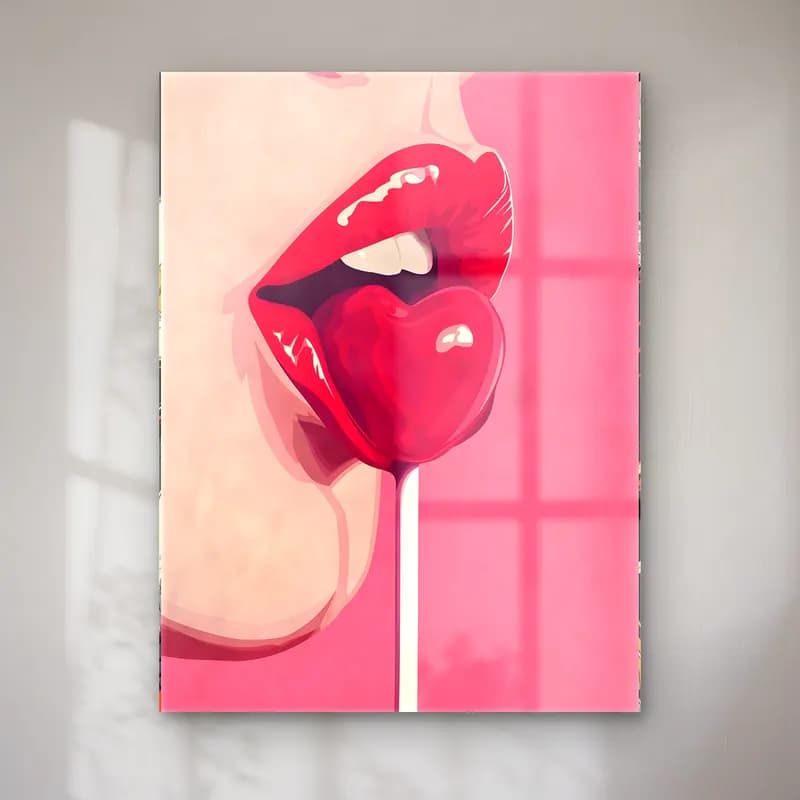 Pop Art Dondurma No. 5 cam tablo — Pop Art Dondurma No. 5 — pop art dondurma