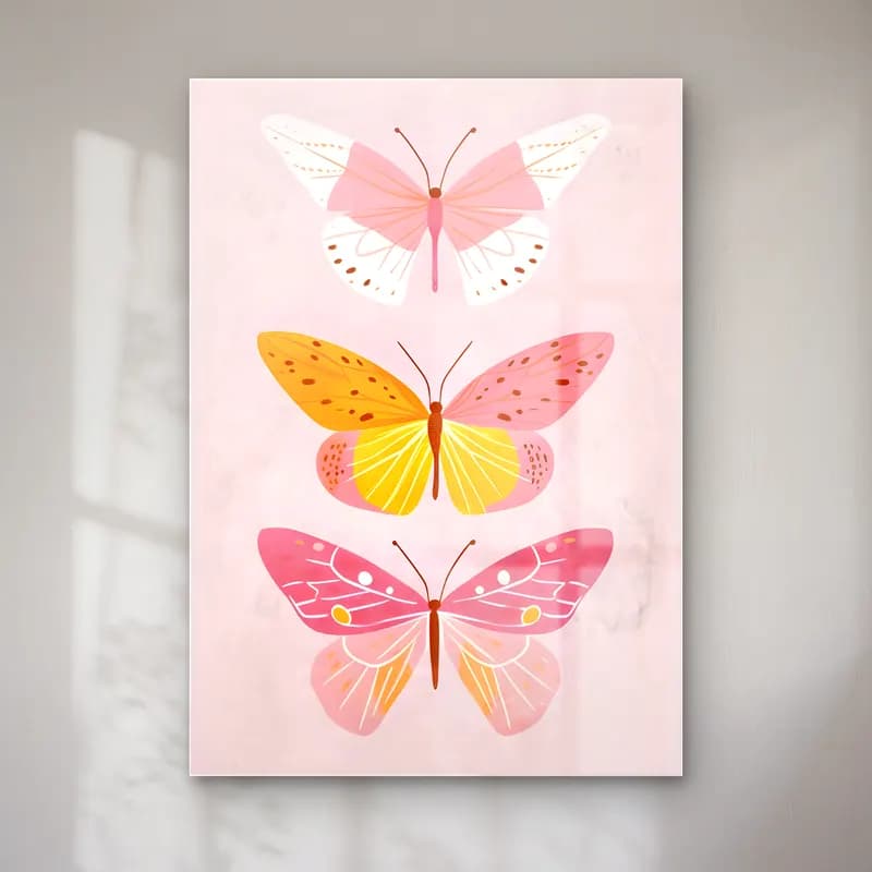 Pastel Kelebek No. 21 cam tablo — Pastel Kelebek No. 21 — pastel kelebek