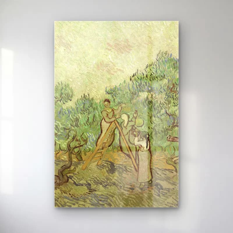 Vincent van Gogh – The Olive Orchard cam tablo — Vincent van Gogh – The Olive Orchard — empresyonist zeytin ve zeytinyağı