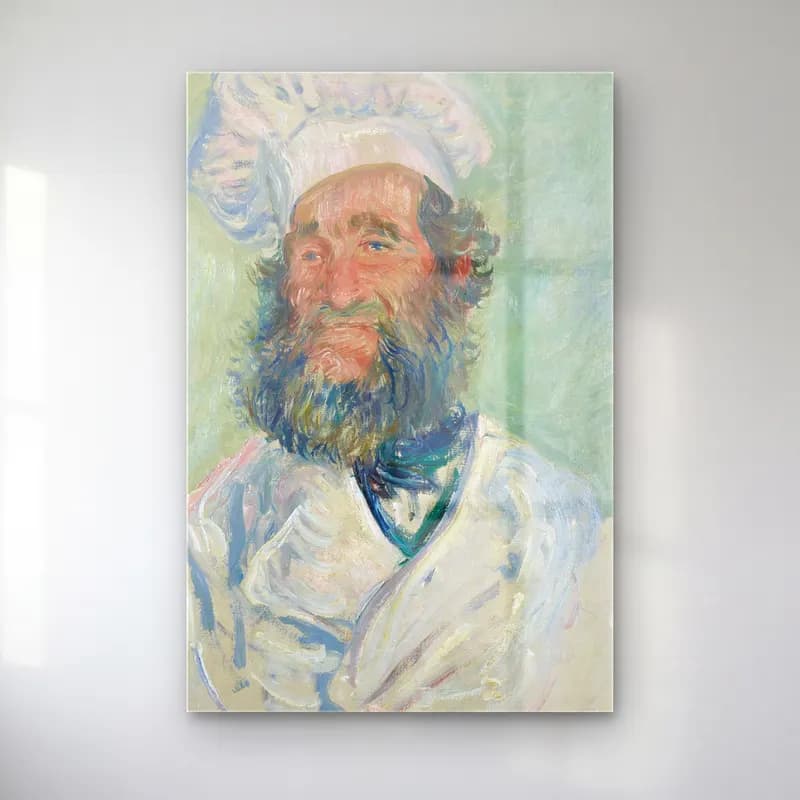 Claude Monet – Der Koch (Le Père Paul) Monsieur Paul cam tablo — Claude Monet – Der Koch (Le Père Paul) Monsieur Paul — empresyonist erkek portresi