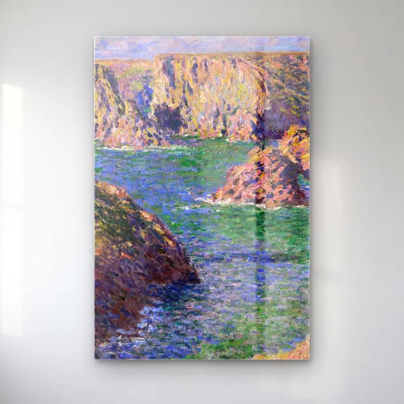 Claude Monet – Poppy Field (Giverny) cam tablo — Claude Monet – Poppy Field (Giverny) — empresyonist i̇talyan sahili