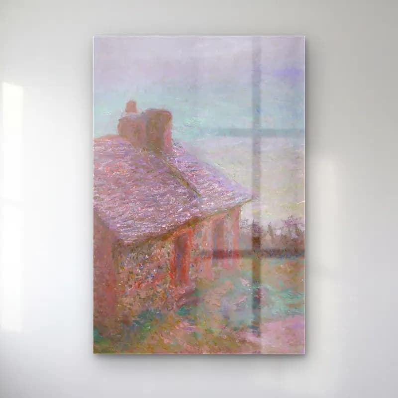 Claude Monet – The Customs House at Varengeville cam tablo — Claude Monet – The Customs House at Varengeville — empresyonist kır evi