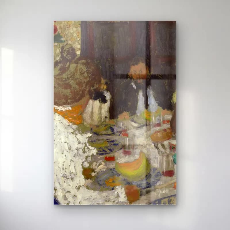 Édouard Vuillard – Ekmek ve Pastalar cam tablo — Édouard Vuillard – Ekmek ve Pastalar — empresyonist ekmek ve pastalar