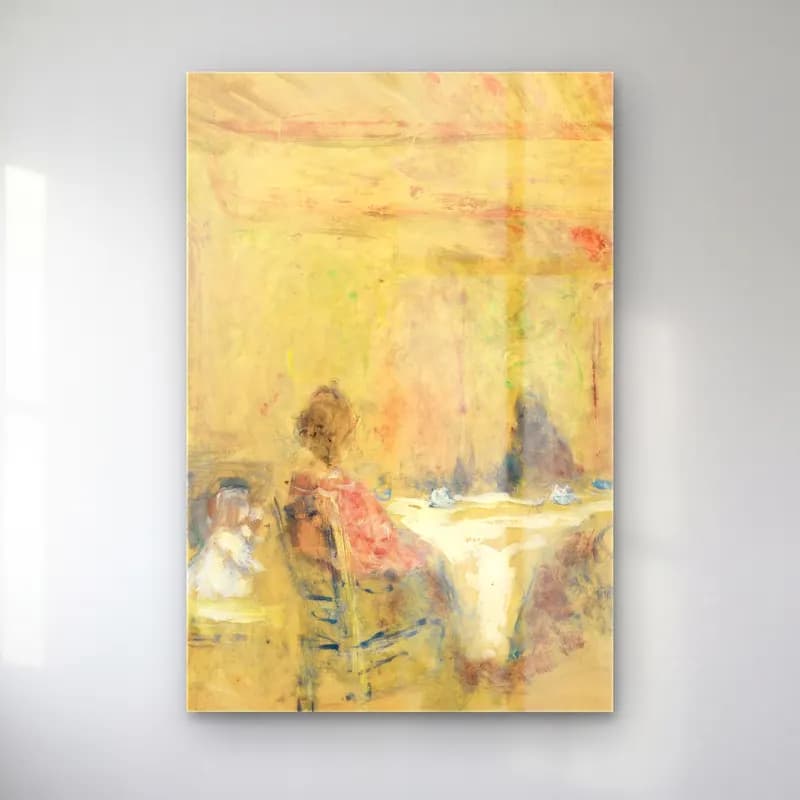 Édouard Vuillard – Vintage İç Mekân No. 8 cam tablo — Édouard Vuillard – Vintage İç Mekân No. 8 — empresyonist vintage i̇ç mekân